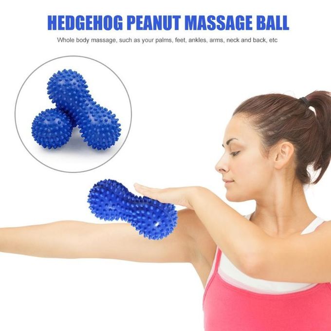 Tamanho material do PVC da bola da aptidão da ioga do Massager do pé de Shiatsu da forma do amendoim 150 * 70 * 70 milímetros
