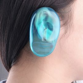 China Proteja as tampas da orelha do silicone, orelha clara azul do silicone para o uso pessoal/salão de beleza do cabeleireiro fábrica