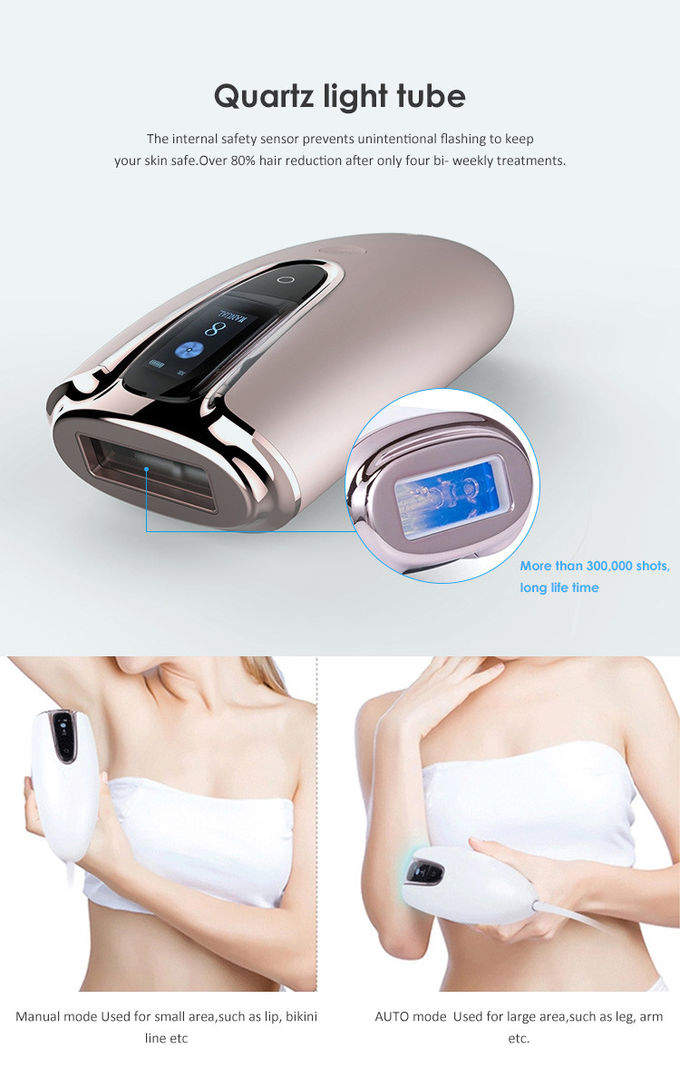 Mini dispositivo portátil da remoção do cabelo do Ipl, Underarm projeto sem emenda da remoção do cabelo