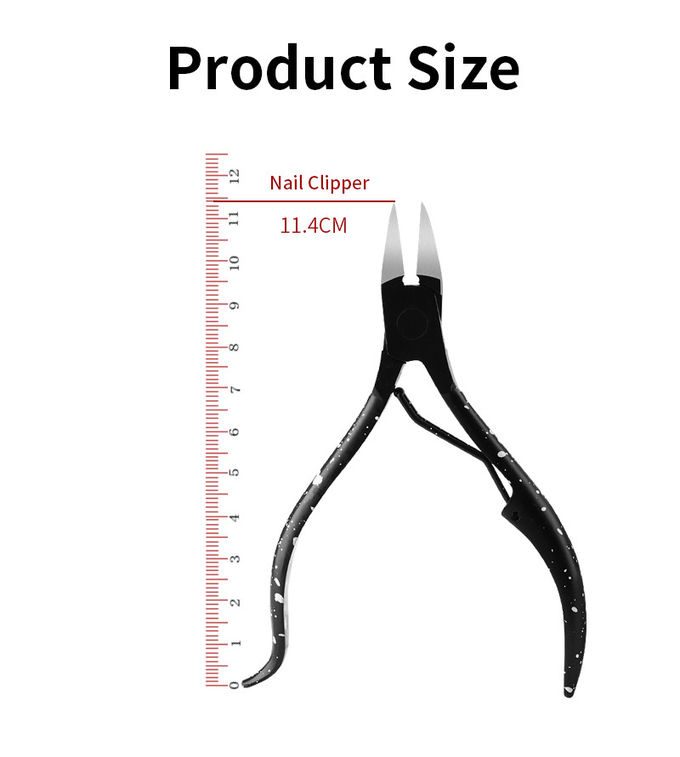 Projeto Rotatable Ingrown da metralha do comprimento 11.4cm da pinça do cortador de borda das ferramentas do cuidado do prego da unha do pé